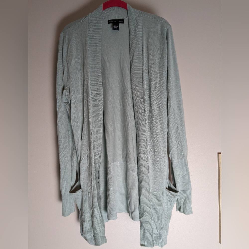 Blue cardigan